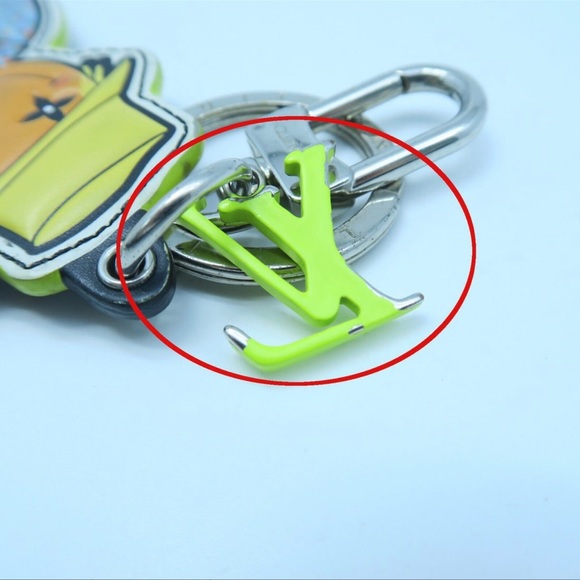 LOUIS VUITTON SHW Bag Charm Keychain Accessories MP2922 Yellow Brown Scarecrow - Picture 14 of 16